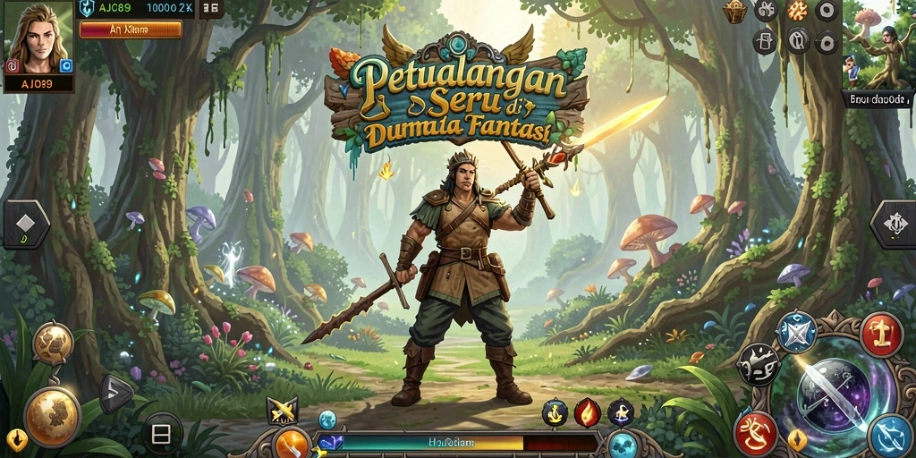 Screenshot gameplay AJO89 menunjukkan momen mendebarkan di dunia petualangan.