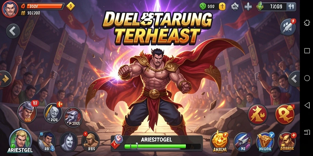 Tampilan seru duel petarung di ARIESTOGEL.