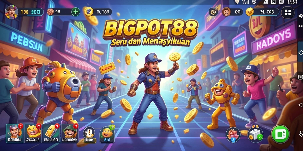 Tampilan gameplay seru dan penuh warna di BIGPOT88.