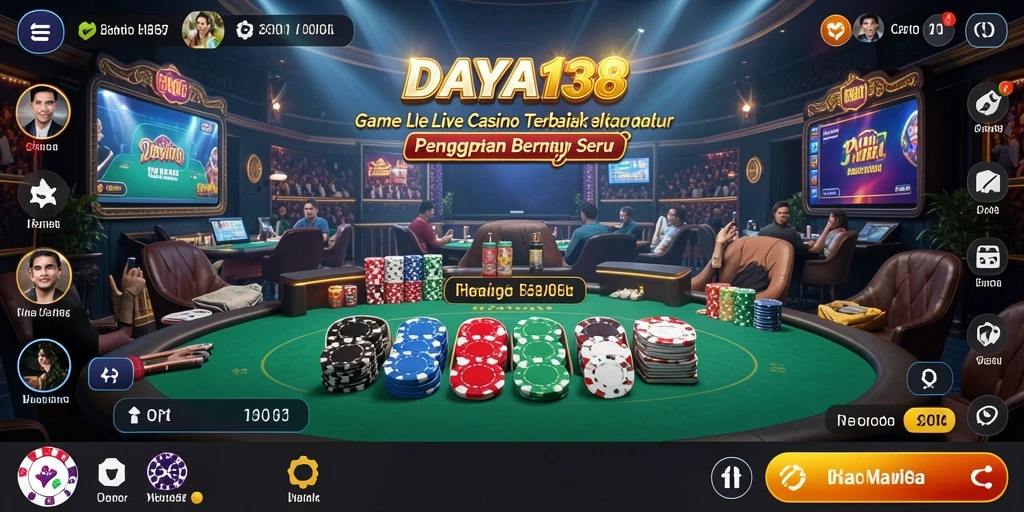 Gameplay seru dari aplikasi Live Casino DAYA138.