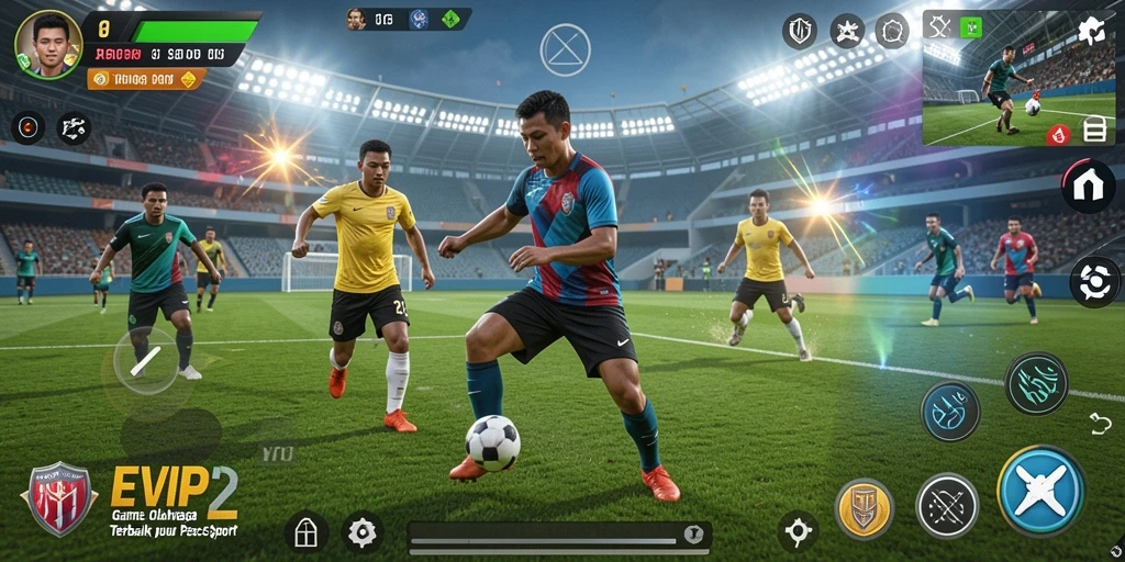 Tampilan menarik dari gameplay EVIP2 yang memacu semangat olahraga.