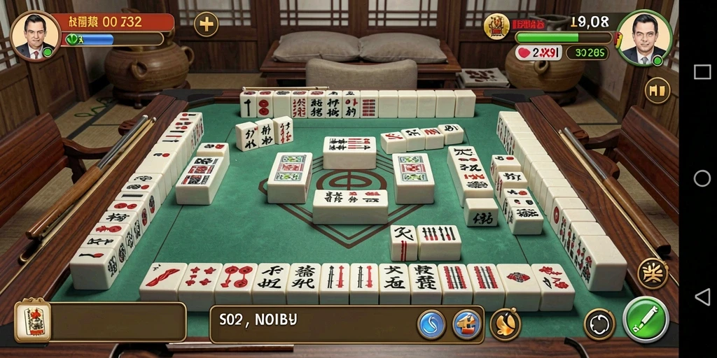 Gameplay seru Mahjong di F32 dengan grafis menarik.