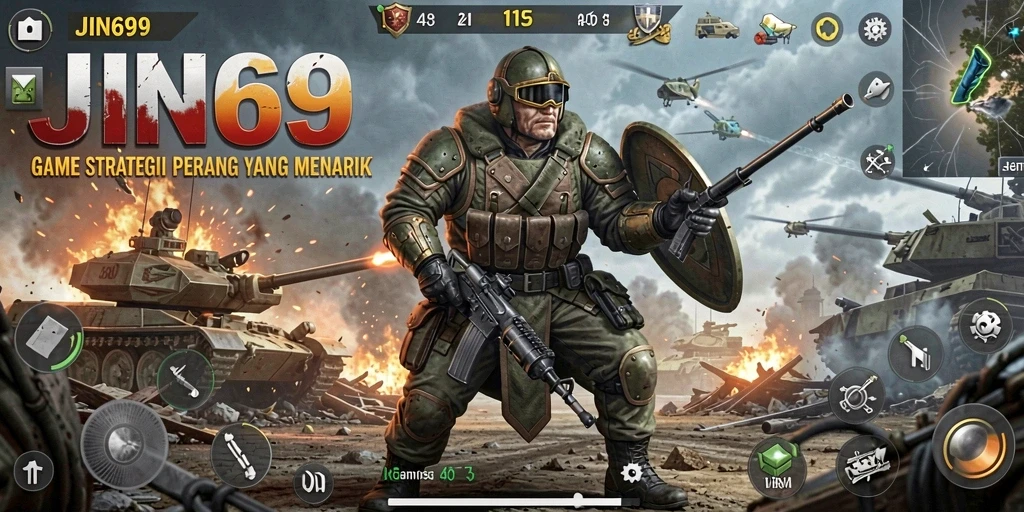 Tampilan screenshot JIN69 yang menampilkan aksi pertempuran strategis.