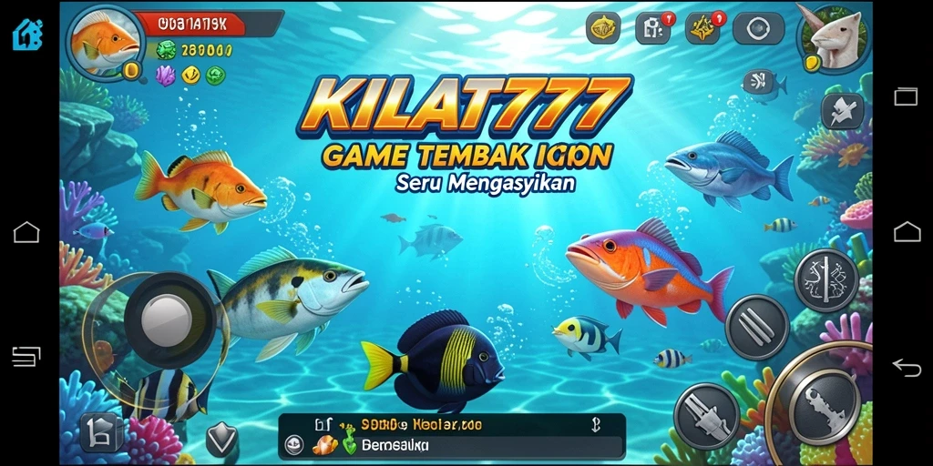 Screenshot gameplay <strong>KILAT777</strong> menampilkan aksi seru menangkap ikan.