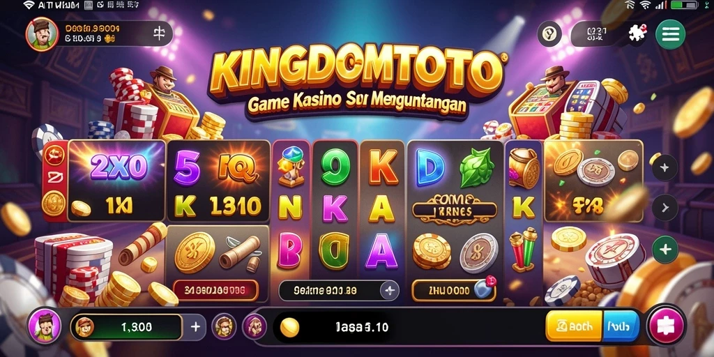 Tampilan gameplay kasino yang menarik dengan grafis menawan di KINGDOMTOTO.