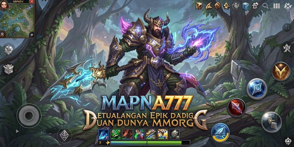 Tampilan gameplay seru dari MAPNA777 yang menunjukkan aksi pertarungan para karakter.