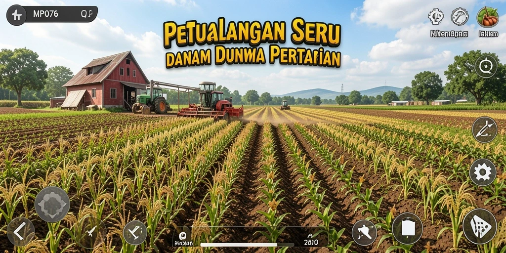 Gameplay menarik dalam MPO76 menampilkan aktivitas pertanian yang seru.