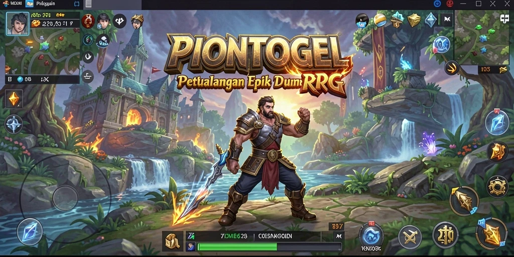 Tangkapan layar memperlihatkan aksi seru dalam pertarungan RPG.