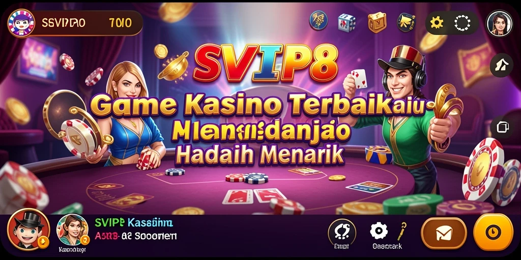 Screenshot gameplay SVIP8 menampilkan aksi seru dalam permainan Kasino.