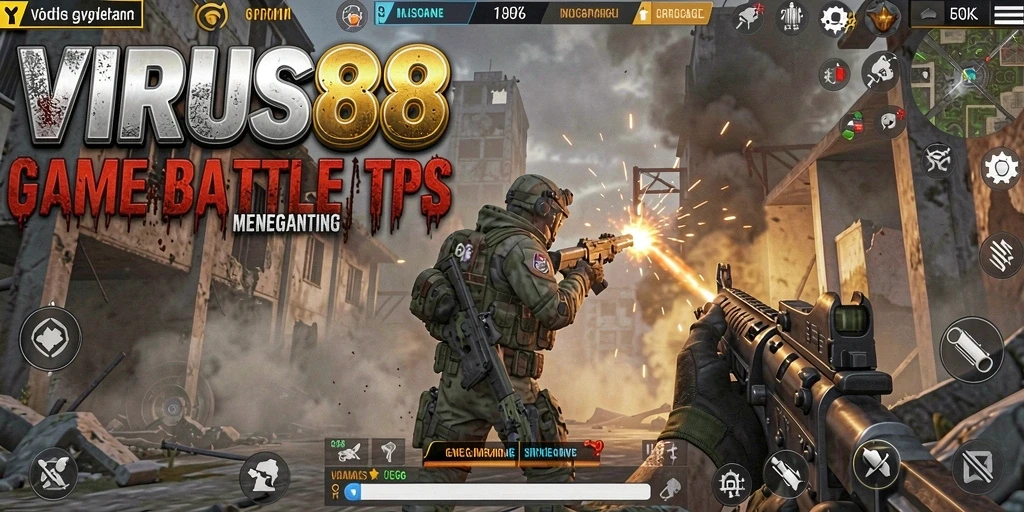 Gameplay seru dan mendebarkan di VIRUS88.